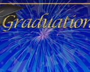 Blue Graduation Banner