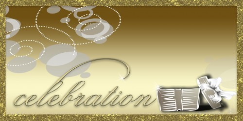 Celebration Banner - Gift Gold