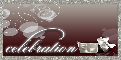 Celebration Banner - Gift Maroon