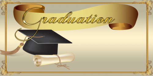 Graduation Banner - Cap Diploma