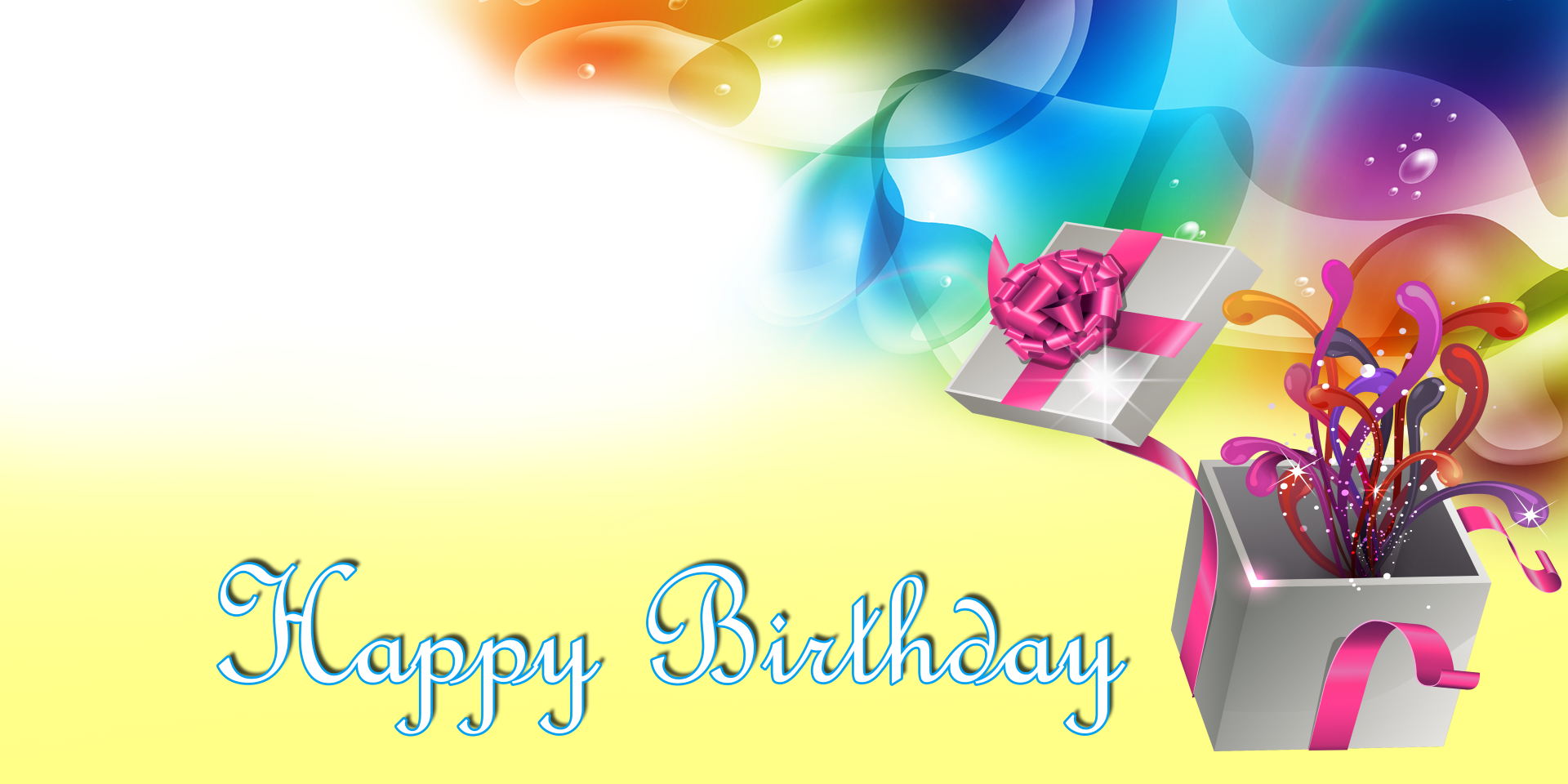 happy birthday banner yellow