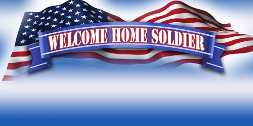 Military Banner - Welcome Home Soldier Banner