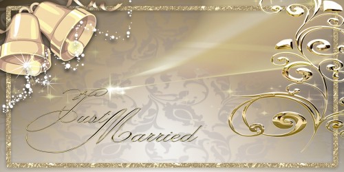 Wedding Banner - Bells Gold