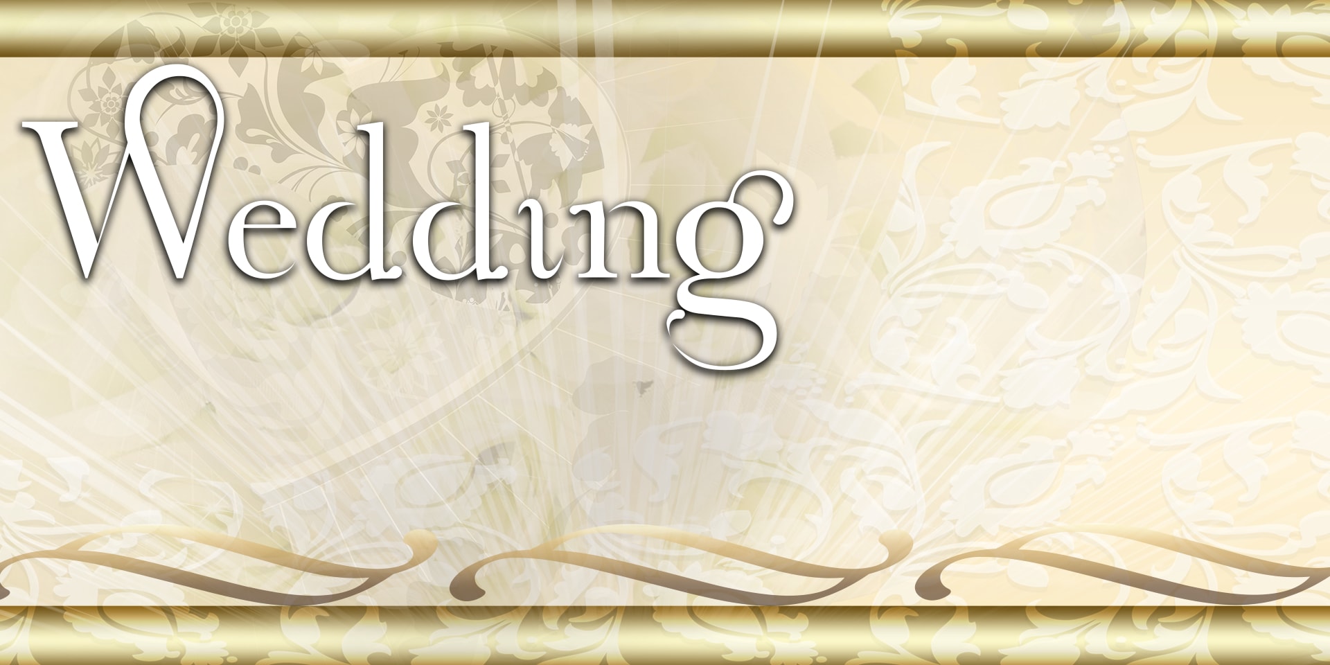 Wedding Banners Scrolls Lace Gold Wedding Banners Scrolls Lace Gold