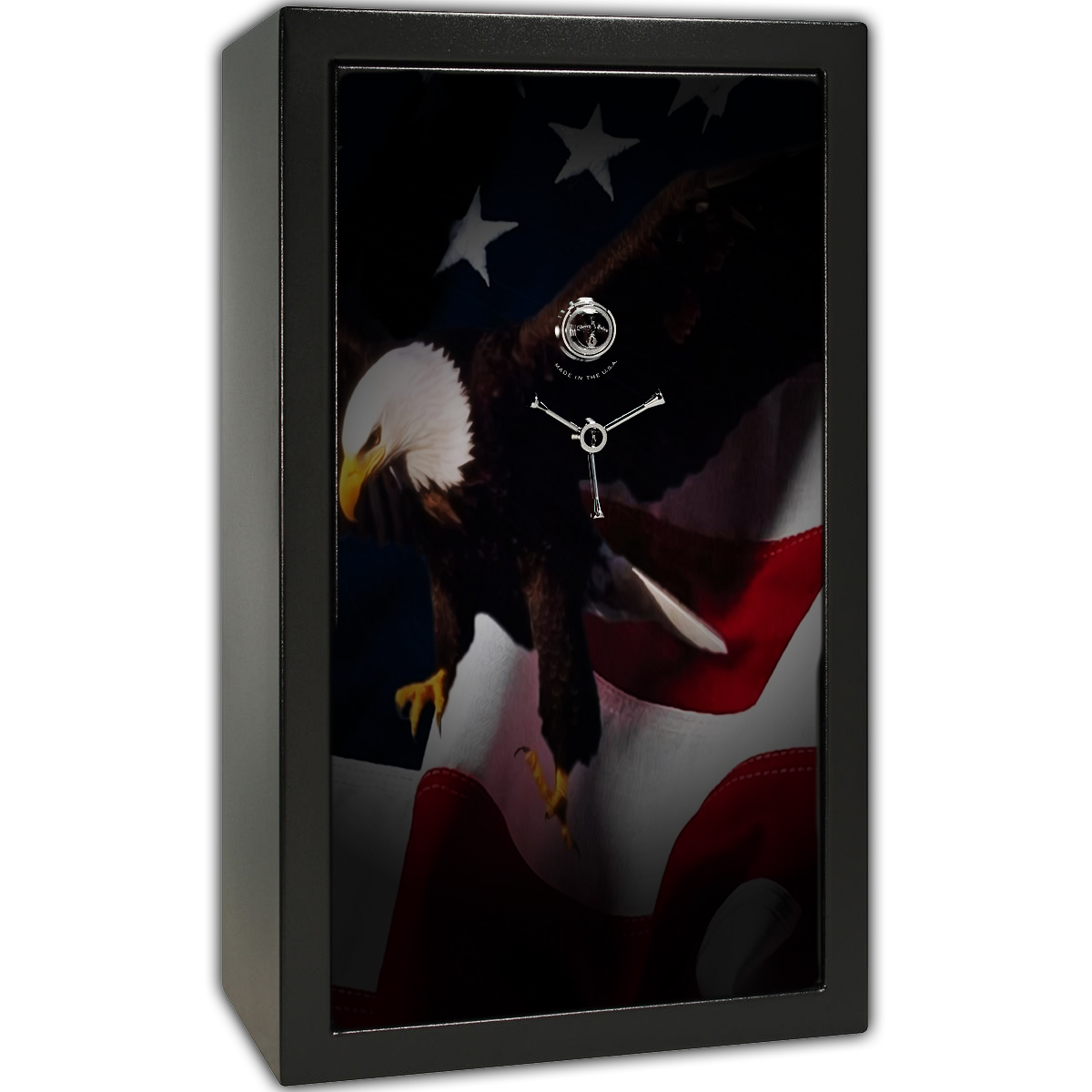 Gun Safe Decal - Large American Flag Eagle