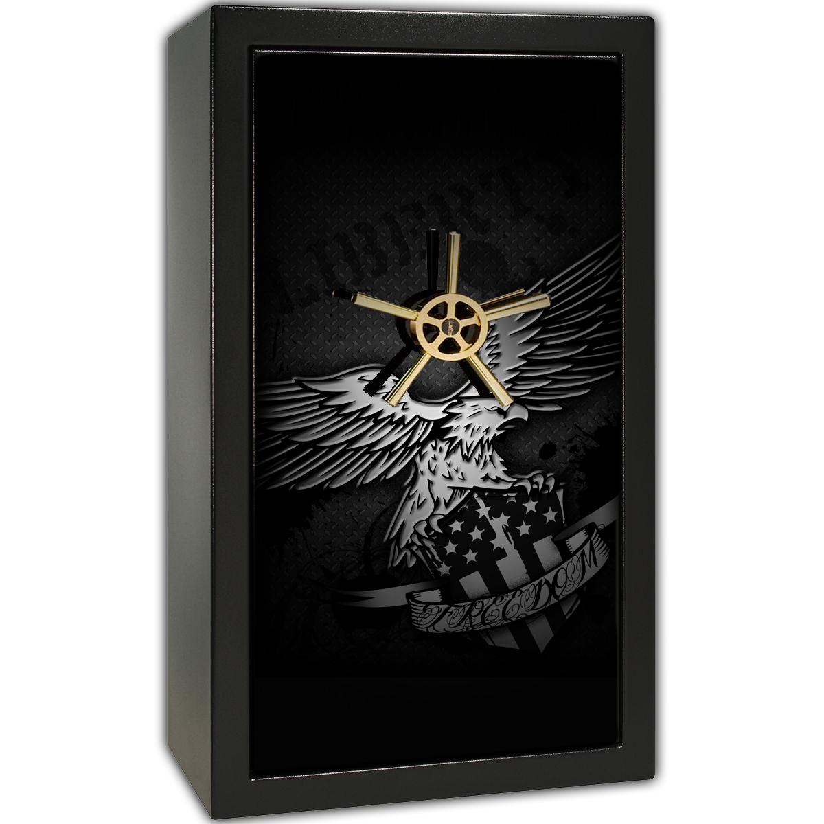 Gun Safe Decal - Large Freedom Liberty Eagle