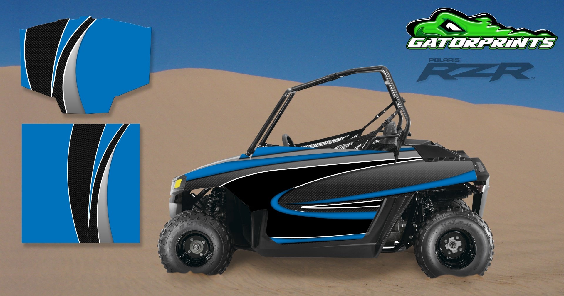 Blue 2014 RZR XP2 1000 Custom Decal Kits – Mini 170