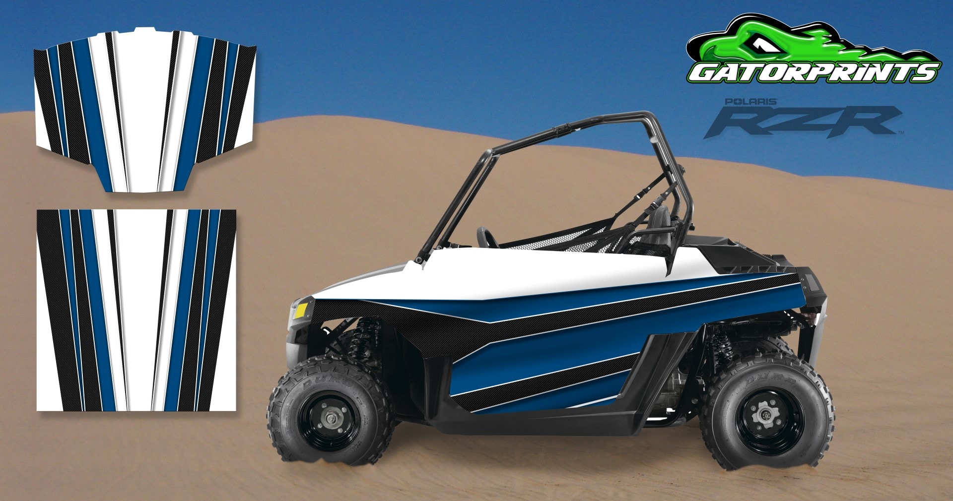 Blue 2014 RZR XP2 1000 Custom Decal Kits – Mini 170