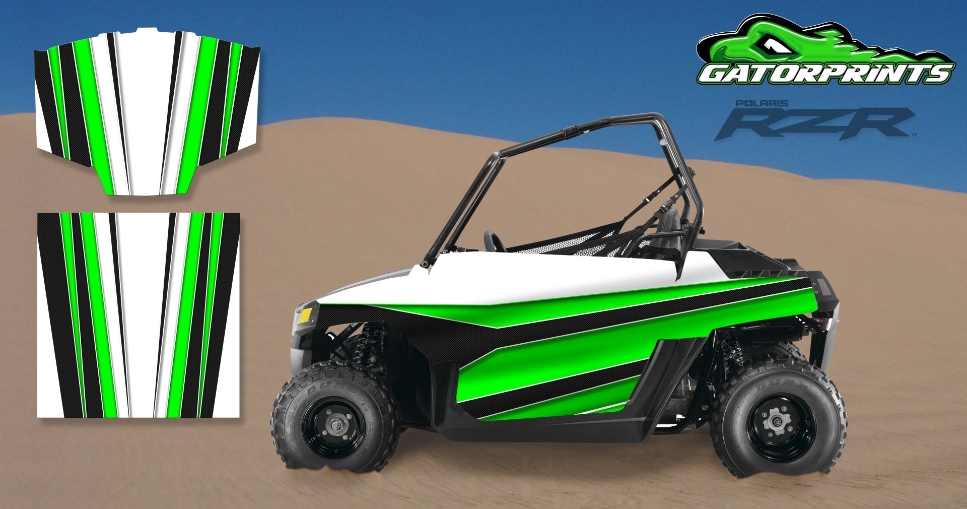 Green 2014 RZR XP2 1000 Custom Decal Kits – Mini 170