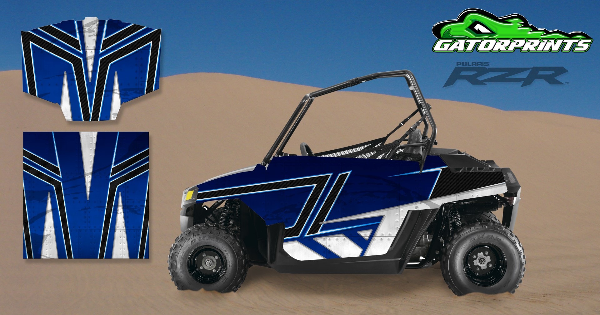 Blue 2014 RZR XP2 1000 Custom Decal Kits – Mini 170