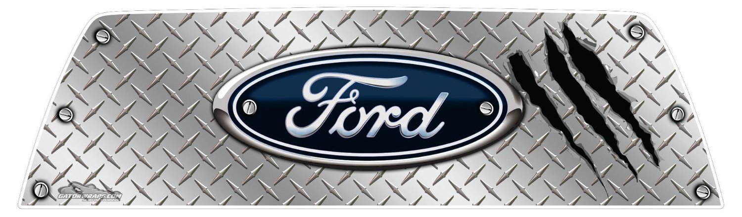 window graphics ford diamond plate